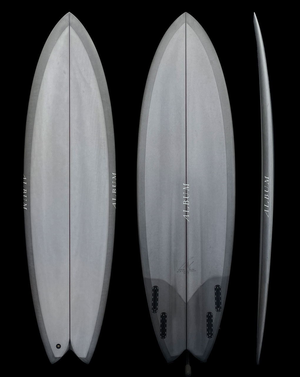 VESPER - 6'0" X 20 X 2.42, 34.2L FUTURES GUNMETAL GREY TINT