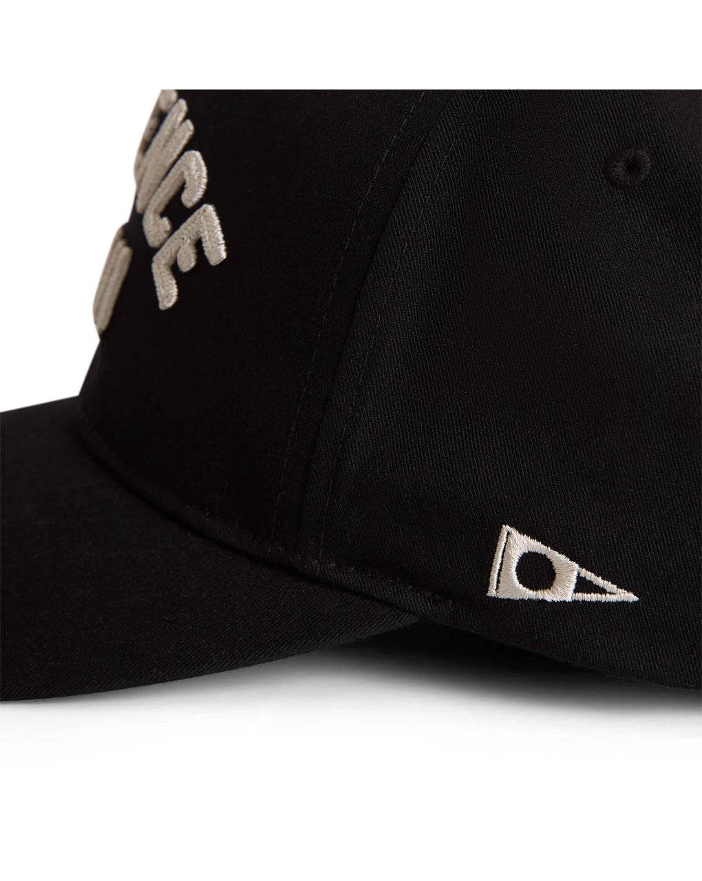 FLORENCE HAWAII EMBROIDERED HAT - BLACK