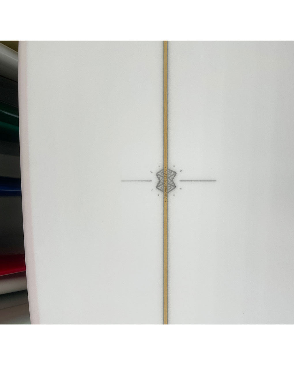 TERRAPIN TWIN - 6'08" X 20 1/2 X 2 5/8, FUTURES LIGHT PINK DECK to RAIL / CLEAR BOTTOM