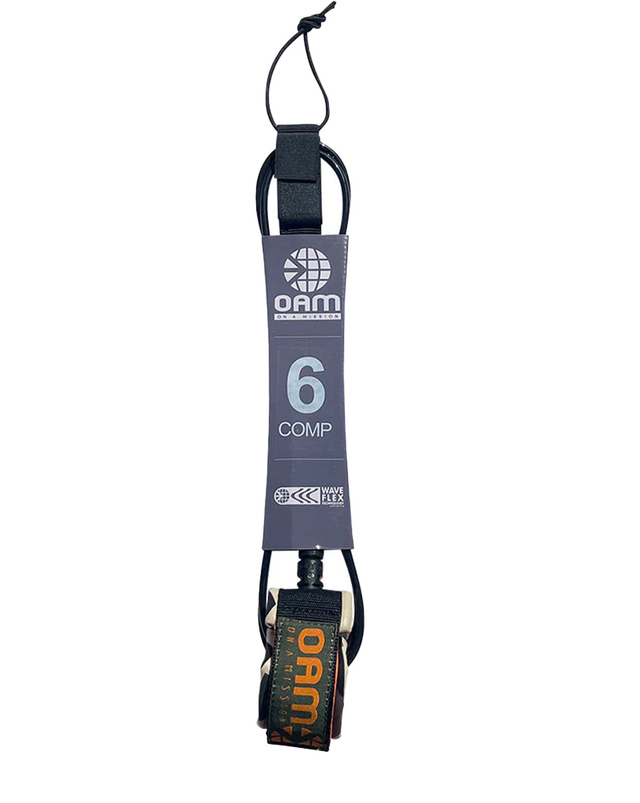 OAM 6' COMP LEASH - BLACK/CAMO CUFF