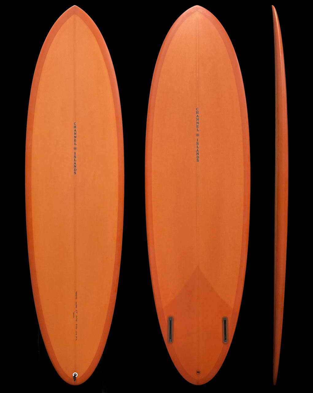 [カリフォルニア産] CI MID TWIN - 6'5" X 20 7/8 X 2 11/16, 39.7L FUTURES ORANGE TINT