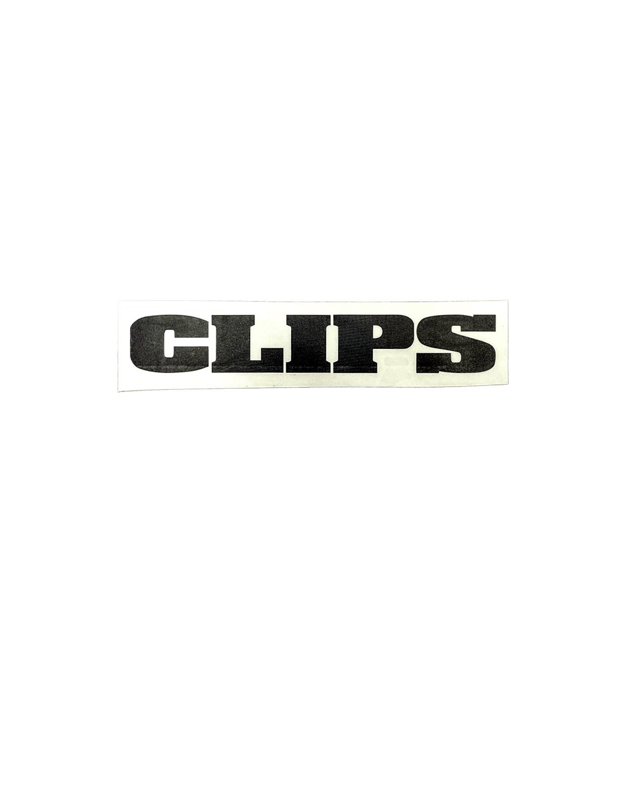 CLIPS CLASSIC LOGO STICKER SMALL - BLACK