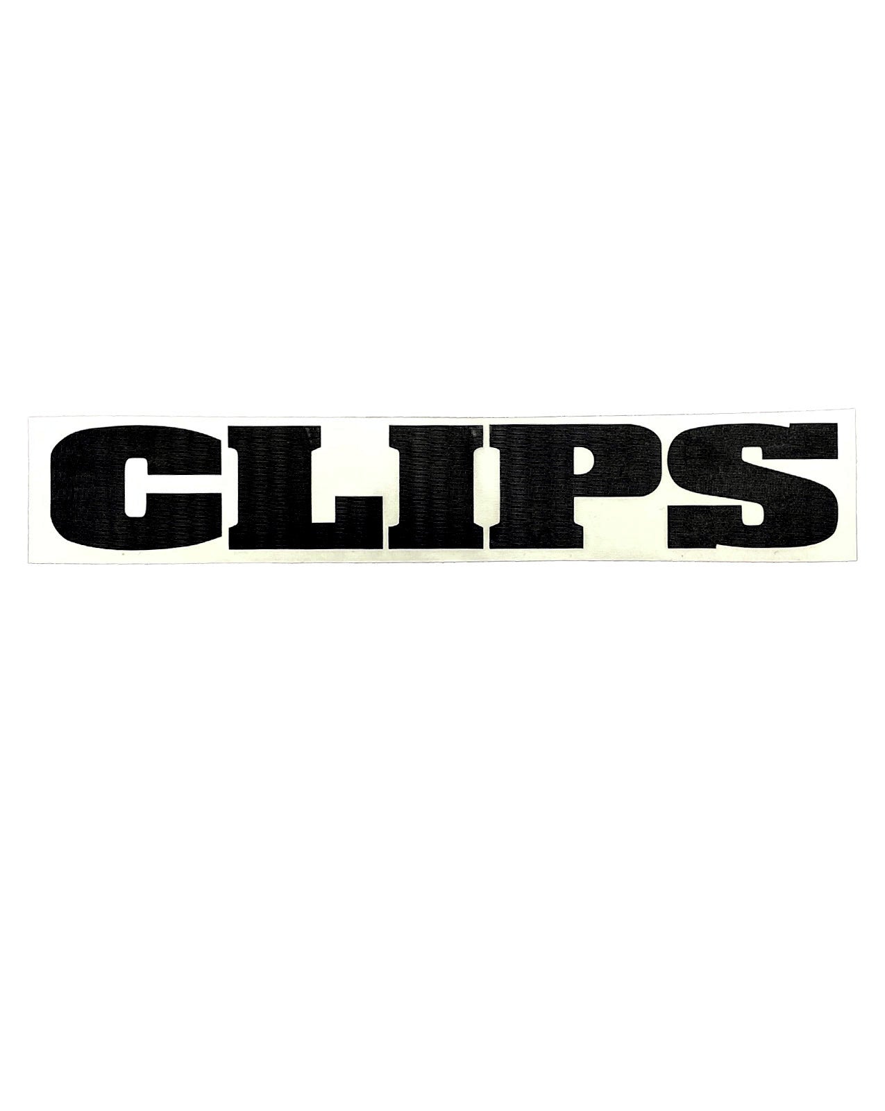 CLIPS CLASSIC LOGO STICKER LARGE - BLACK