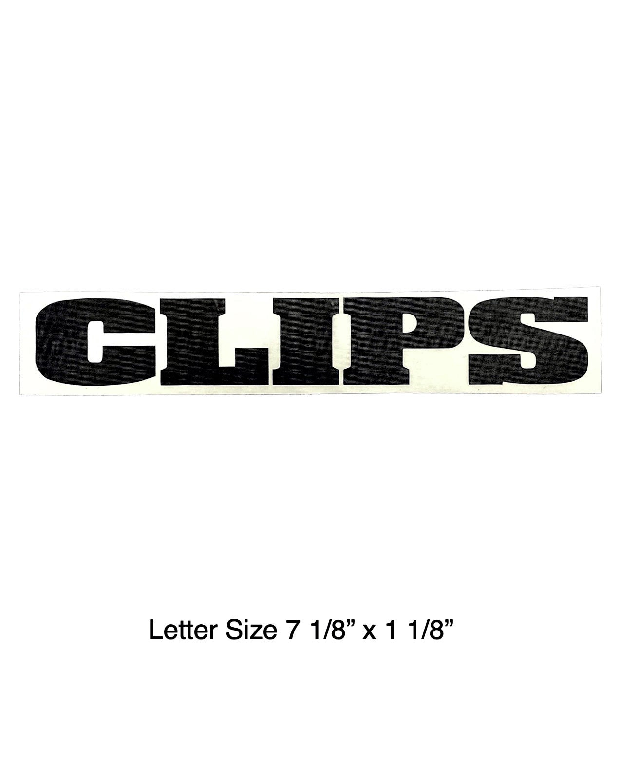 CLIPS CLASSIC LOGO STICKER LARGE - BLACK