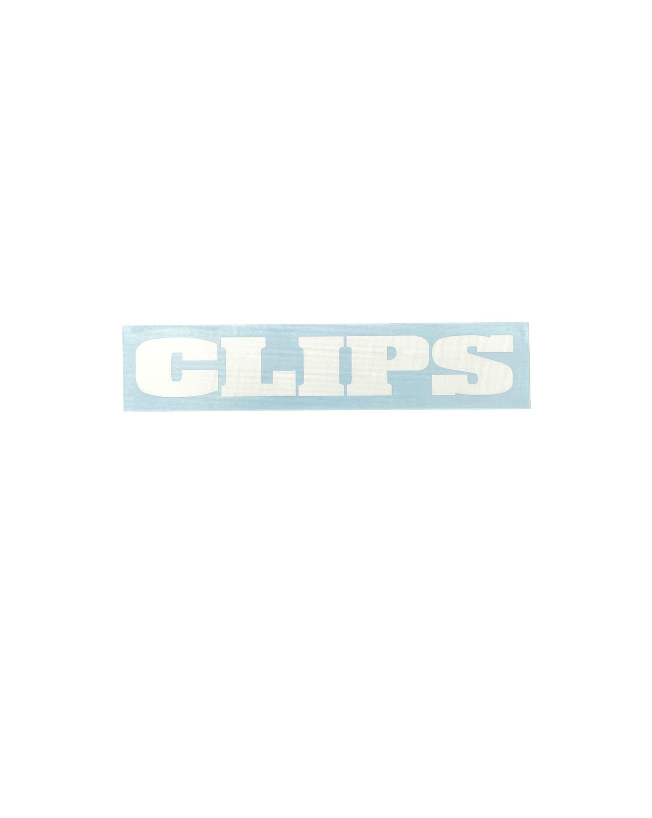 CLIPS CLASSIC LOGO STICKER SMALL - WHITE