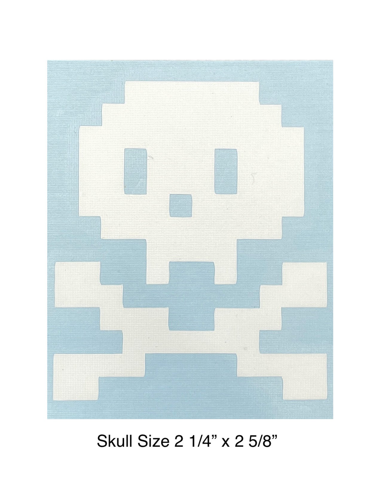 CLIPS DIGITAL SKULL STICKER - WHITE