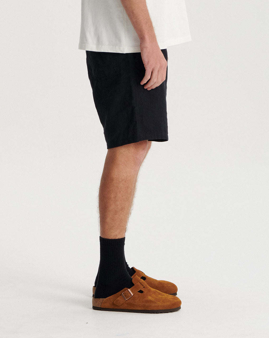 CRUISER LINEN SHORT - BLACK