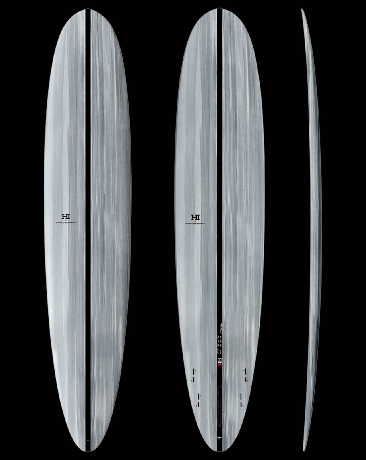 THUNDERBOLT BLACK HIHP - 9'01" X 21 7/8 X 2 13/16, 61.4L 4+1 FCS2 GREY/CARBON