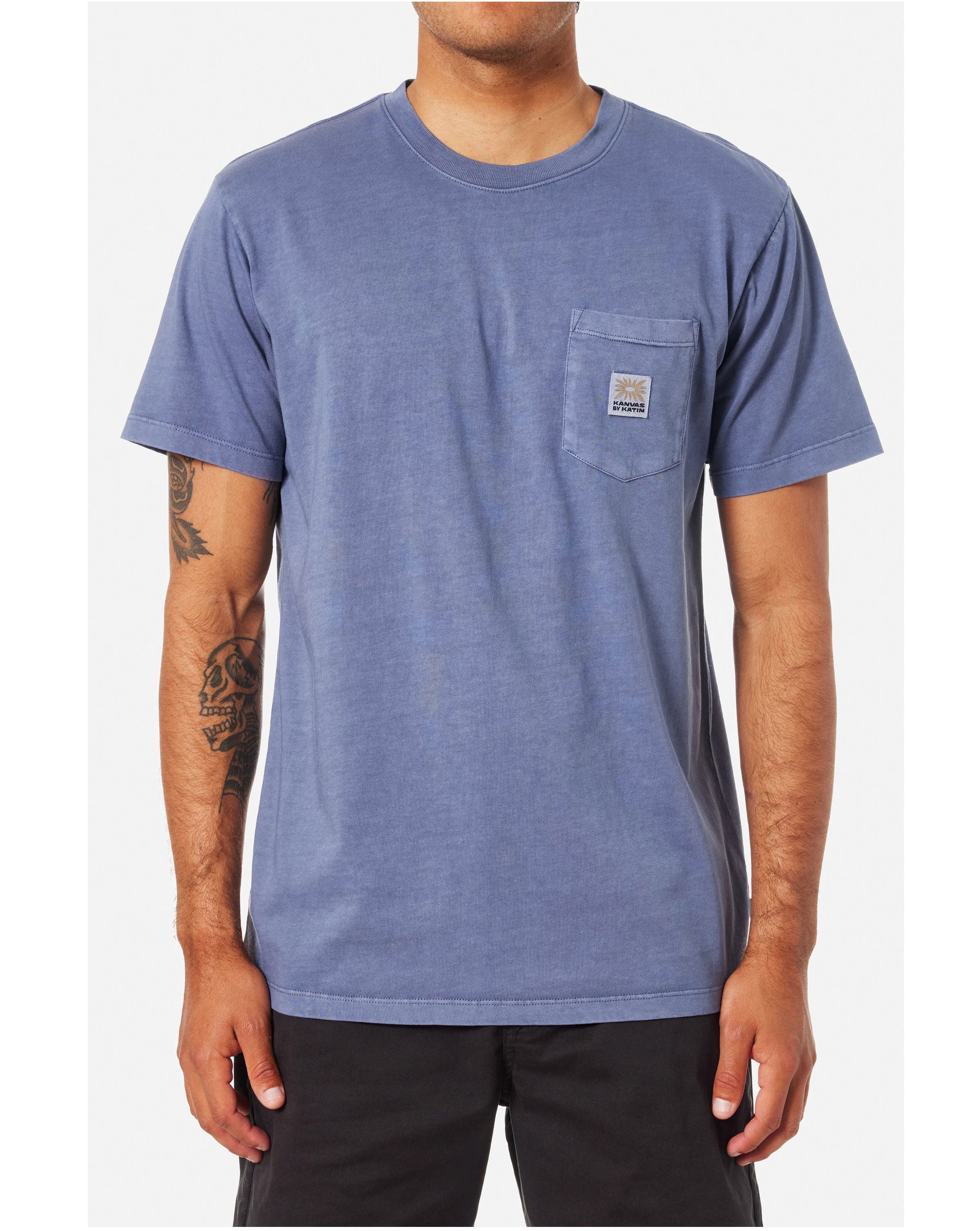 ANEMONE POCKET TEE - BLUE