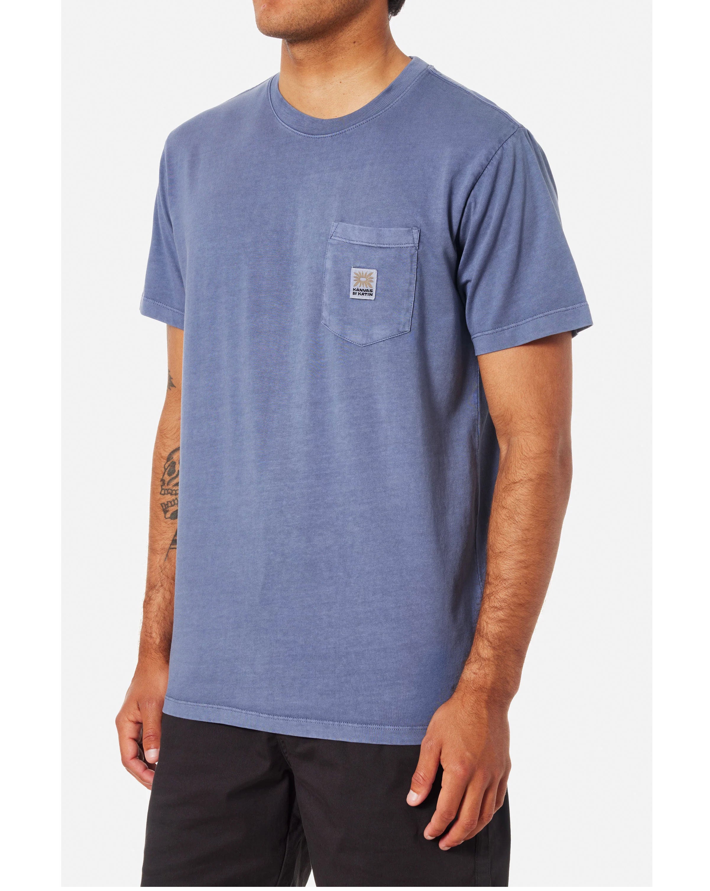 ANEMONE POCKET TEE - BLUE