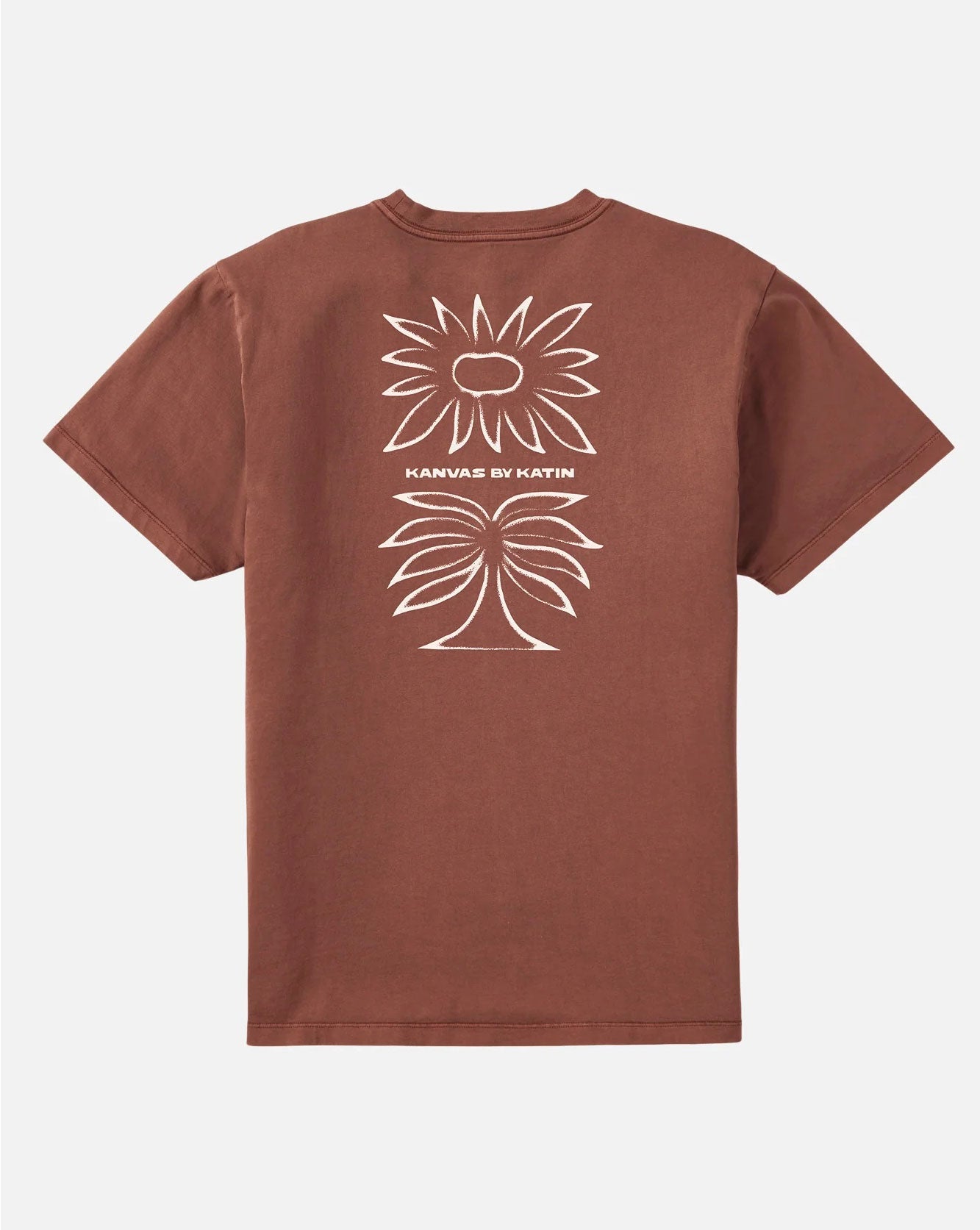 ANEMONE TEE - BROWN PIGMENT DYE