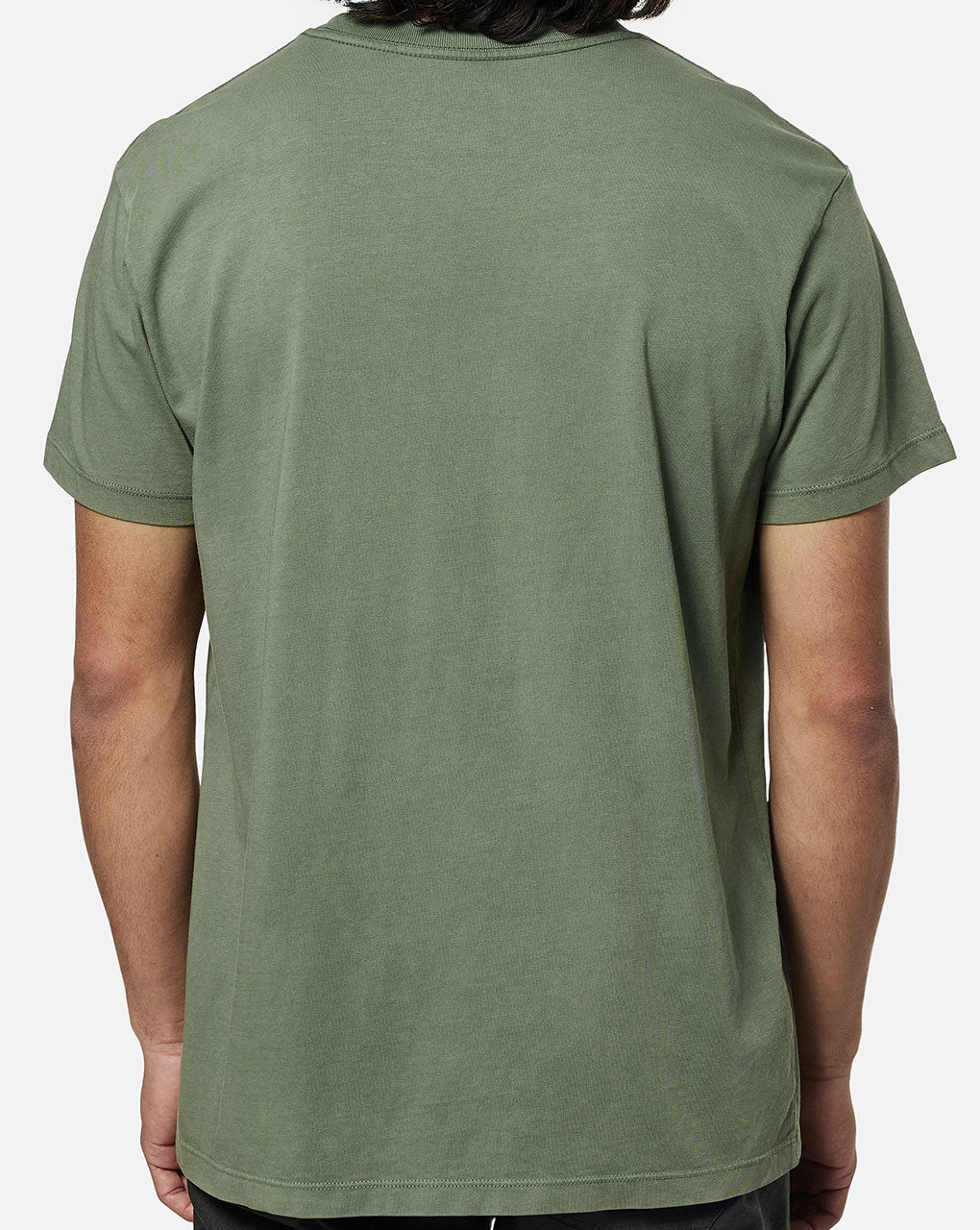 BASE TEE - OLIVE SAND WASH