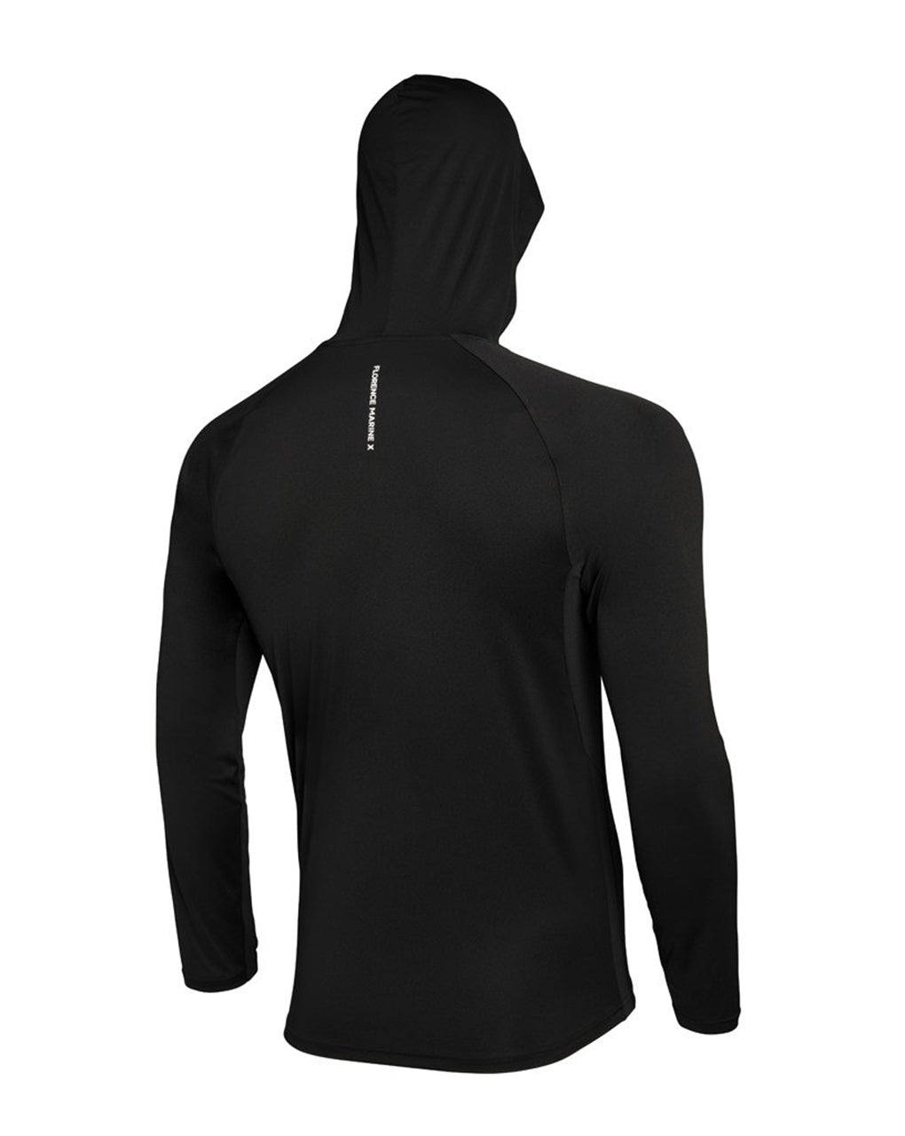 SUN PRO LONG SLEEVE HOODED UPF SHIRT - BLACK