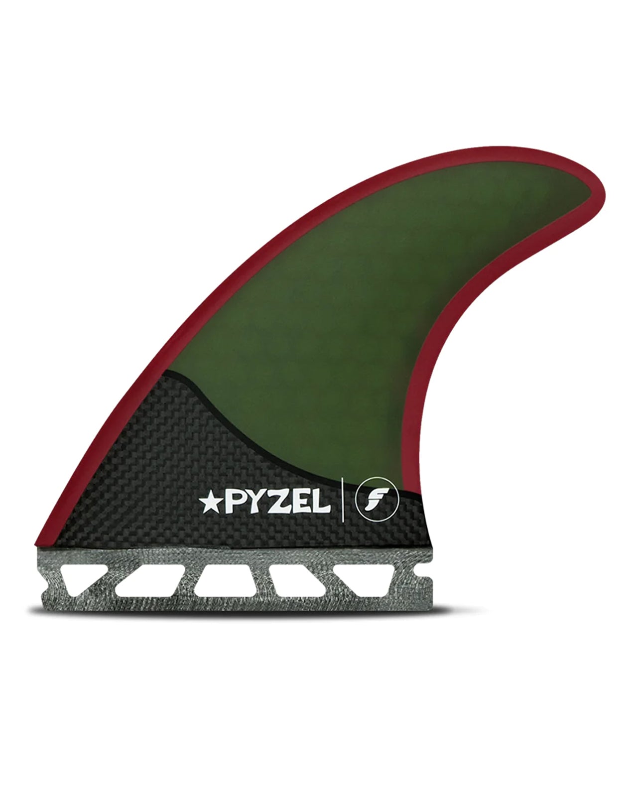 FUTURES. PYZEL HC TRUSTER MEDIUM - GREEN/RED