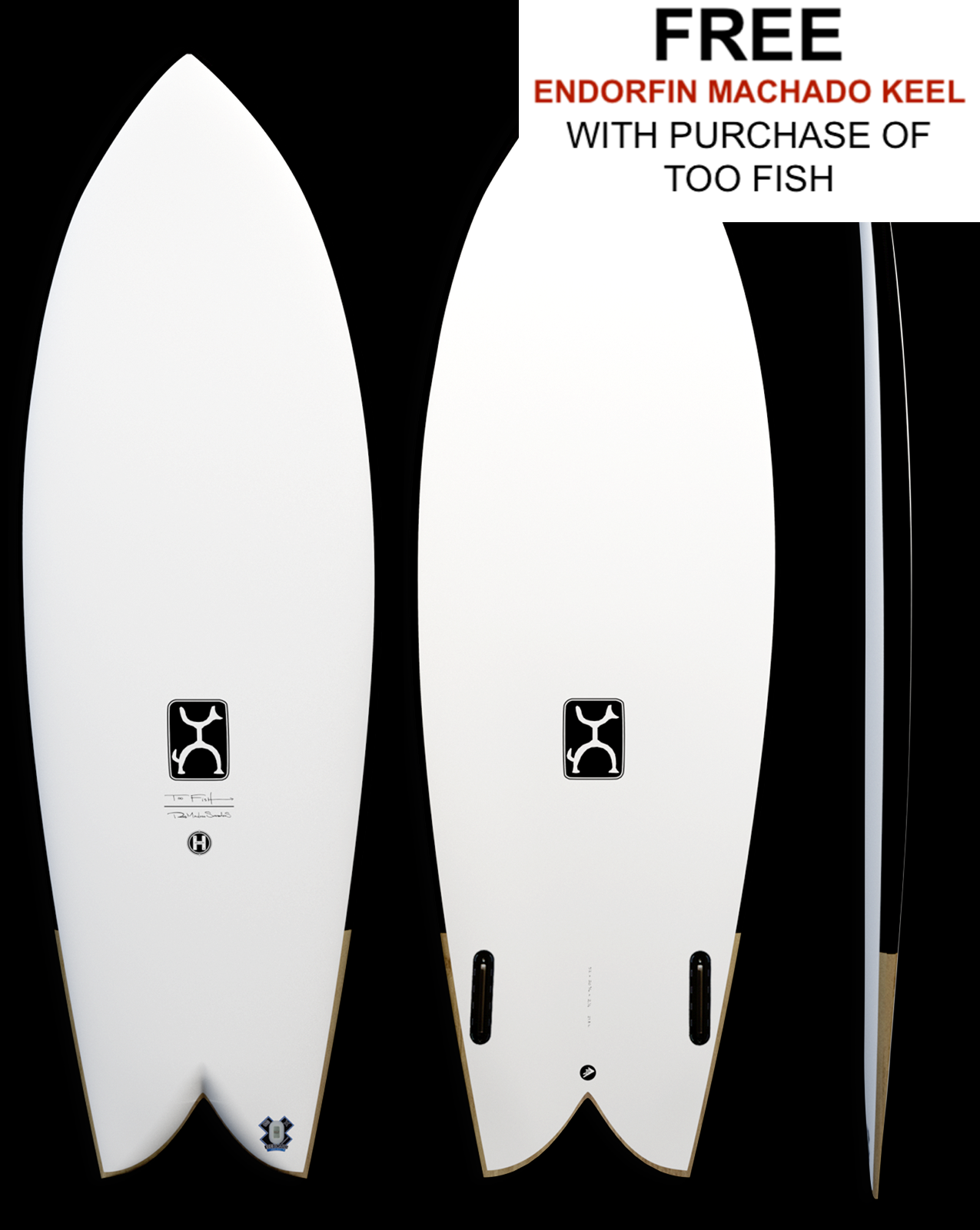 HELIUM TOO FISH - 5'06" X 21 1/16 X 2 7/16, 33.2L FUTURES