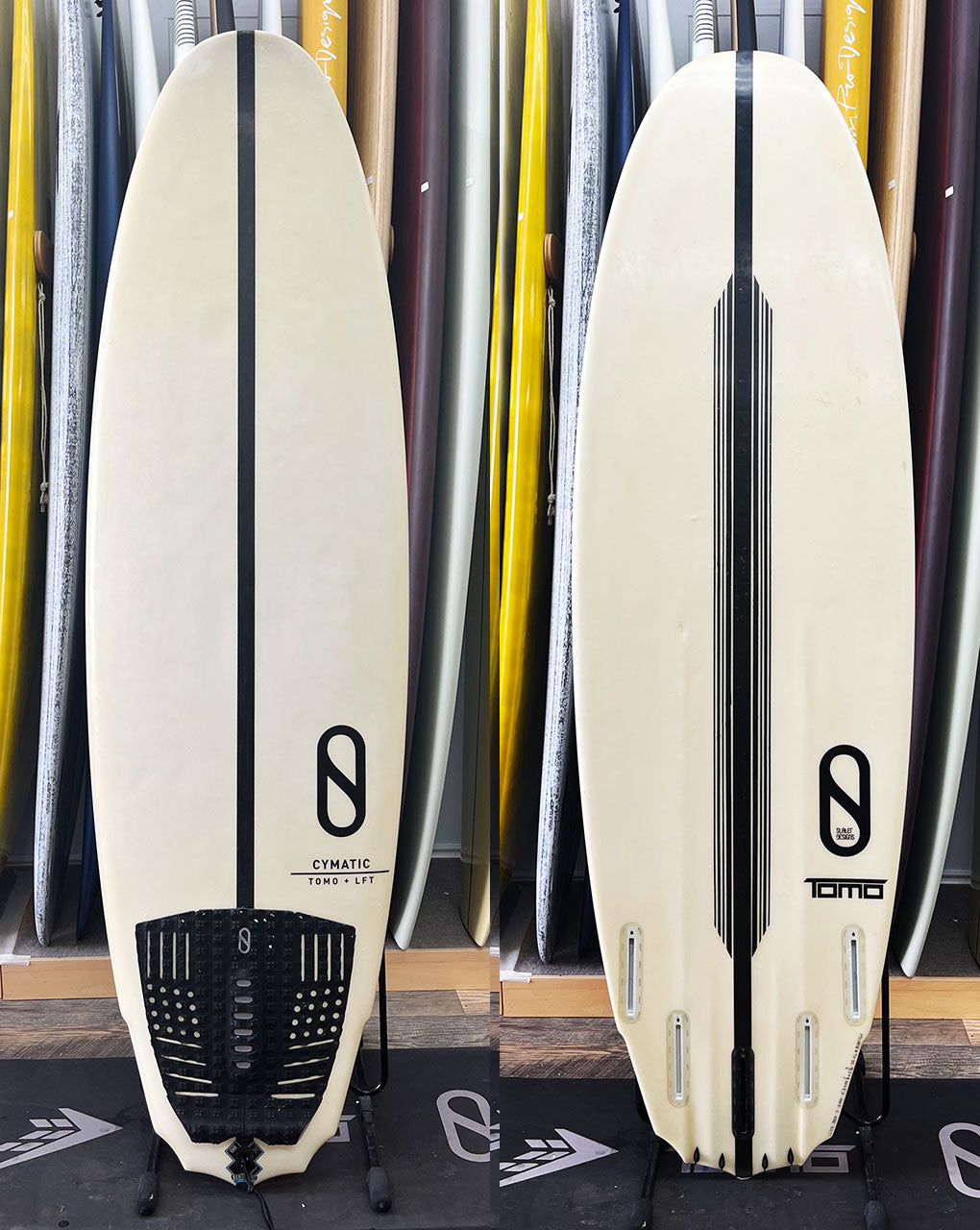 USED LFT CYMATIC 5'5" X 19 1/8 X 2 7/16, 28.4L FUTURES