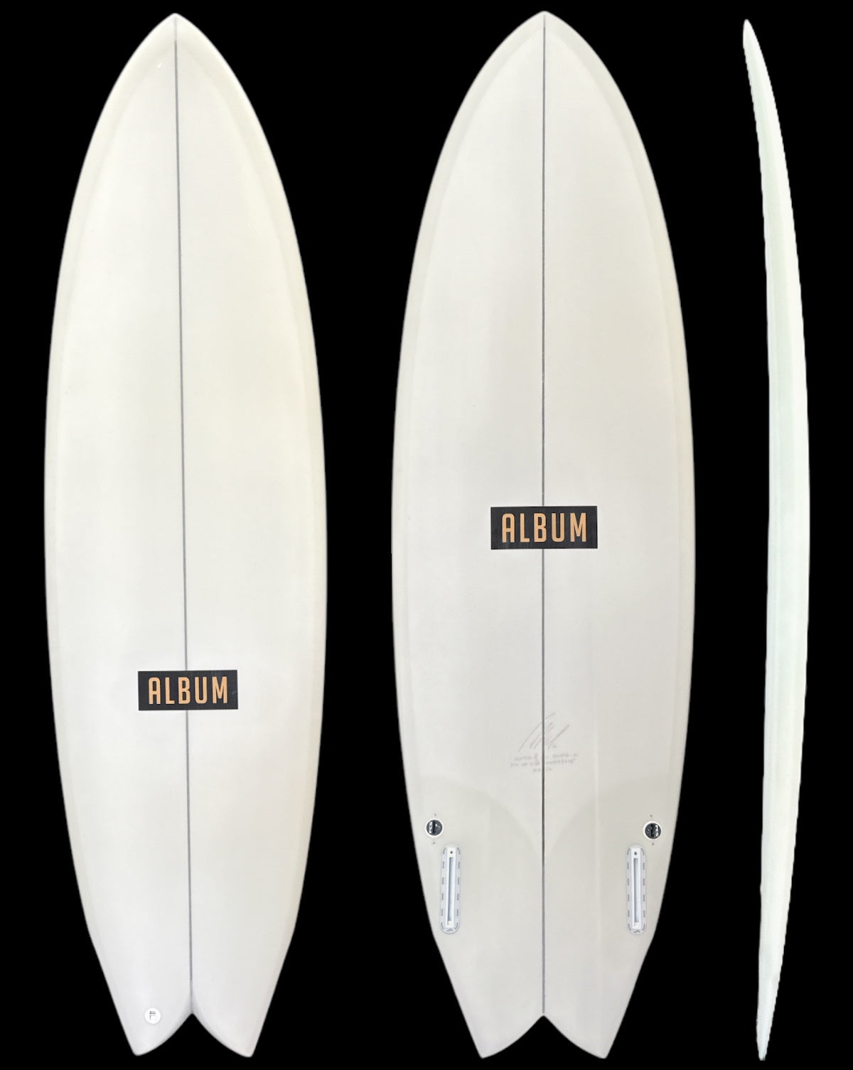 VESPER MINI TWINZER - 5'10" X 20 X 2.38 FUTURES BONE