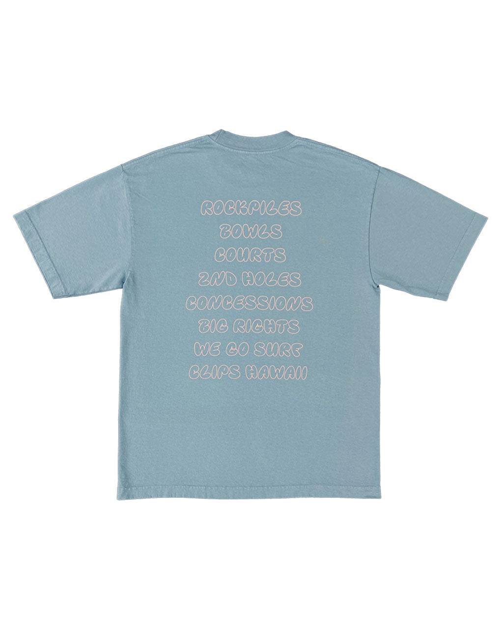 ALA MOANA BREAKS TEE - CLEAR BLUE