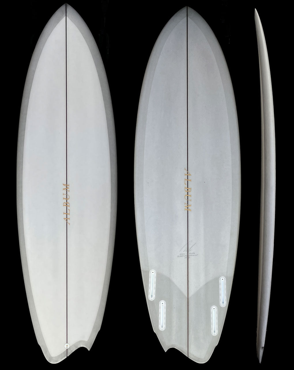 D'BOA (Goofy Stance) - 5'6" X 19.75 X 2.4, 31.1L FUTURES GREY TINT