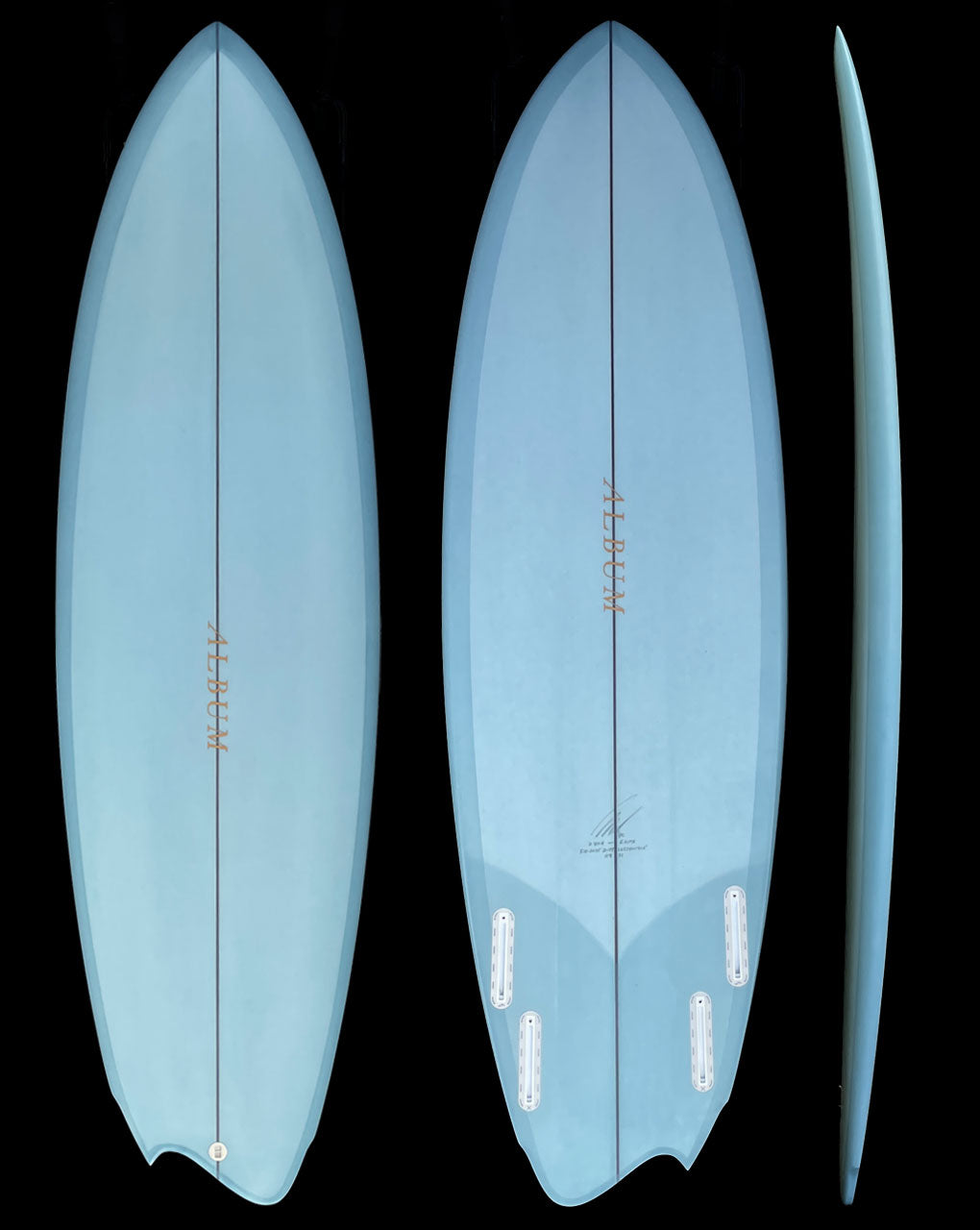 D'BOA (Regular Stance) - 5'10" X 20.25 X 2.54, 36L FUTURES SLATE BLUE TINT