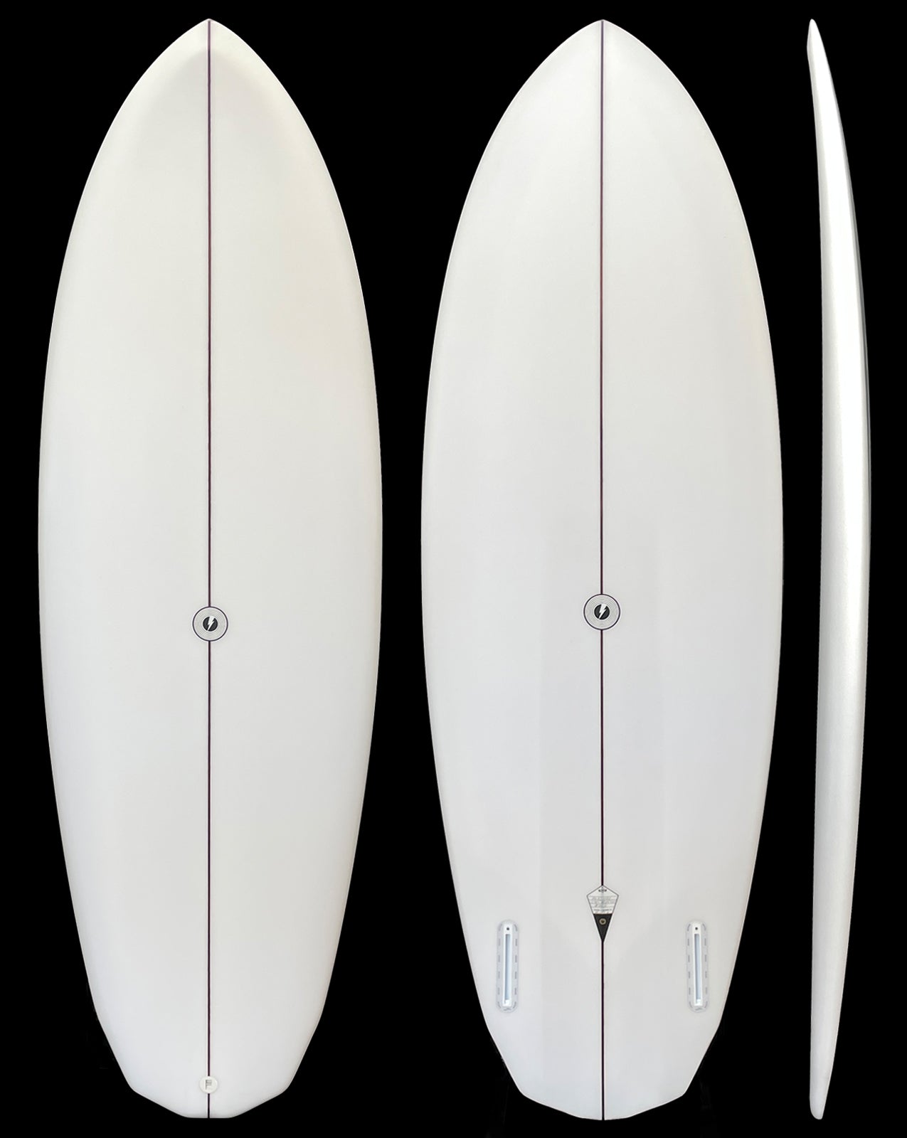 PLASMIC - 5'04" X 20.25 X 2.44, 32.7L FUTURES CLEAR