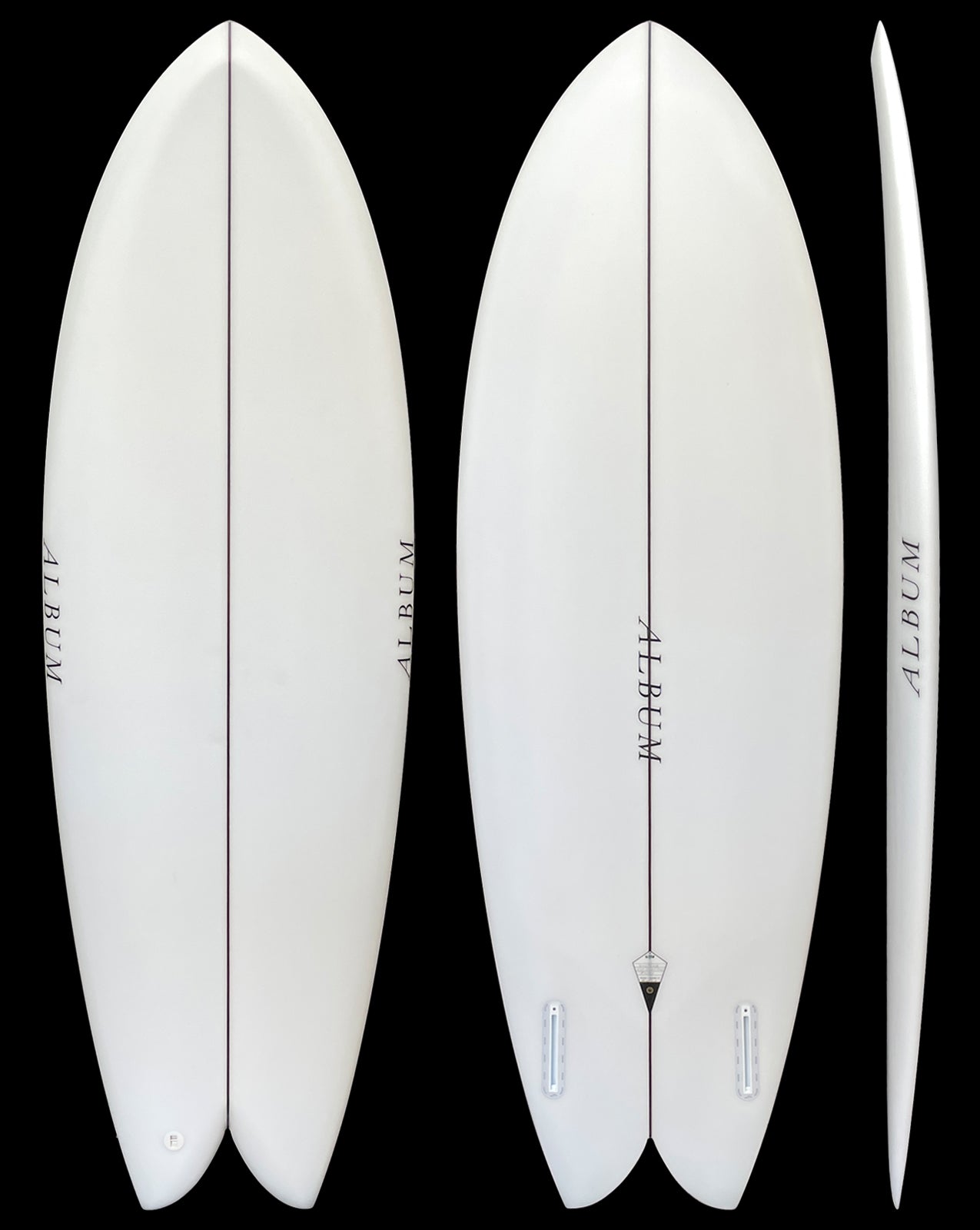 SUNSTONE - 5'04" X 20.25 X 2.4, 31.2L FUTURES CLEAR