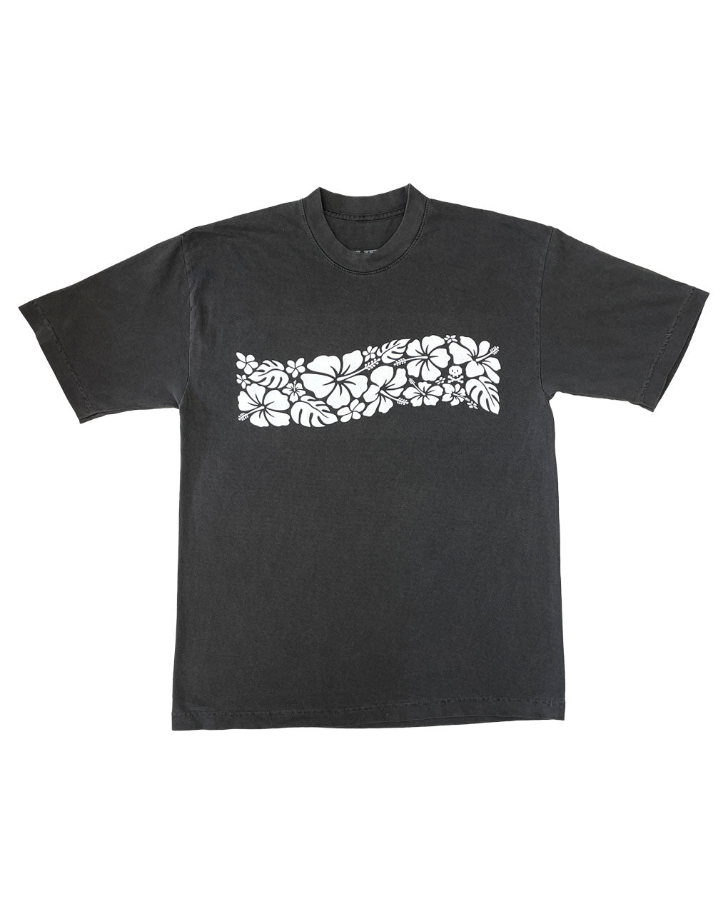 FLORAL WAVE TEE - VINTAGE BLACK