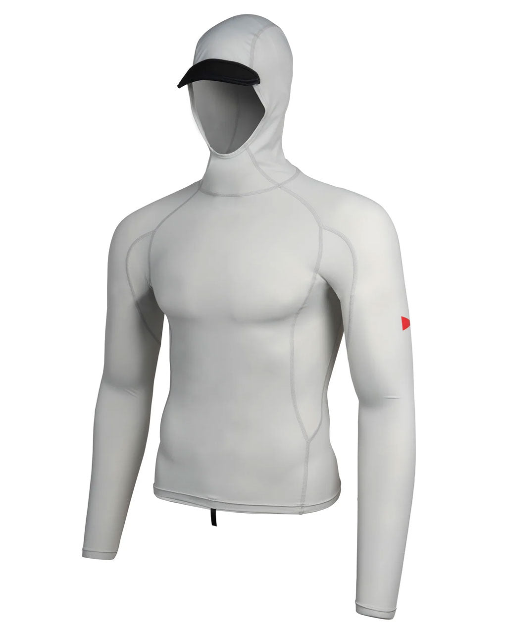 HOODED LONG SLEEVE RASHGUARD - SILVER