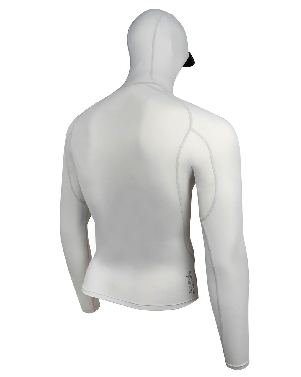 HOODED LONG SLEEVE RASHGUARD - SILVER
