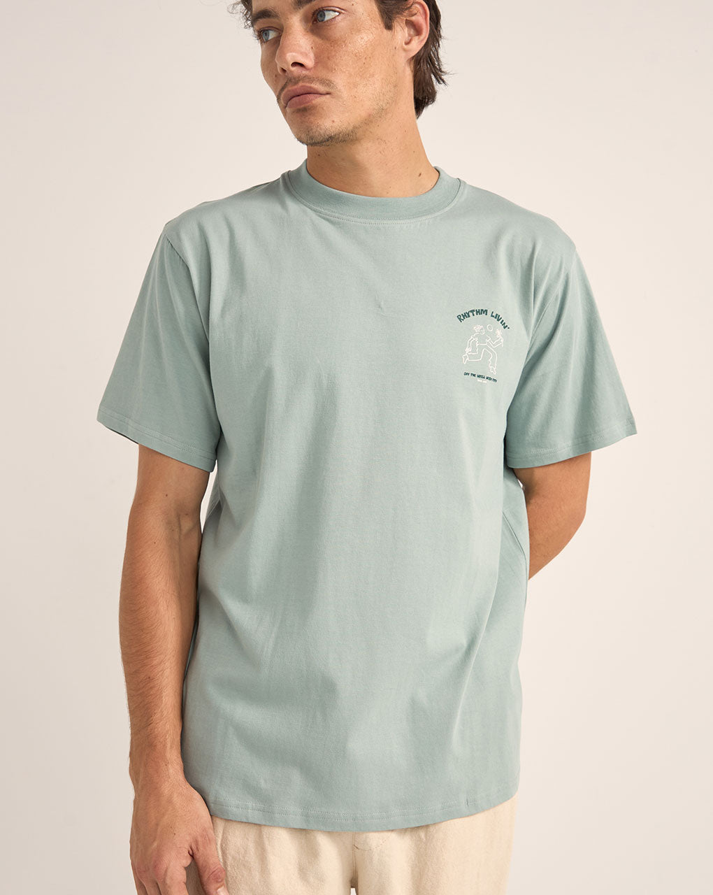 FREEDOM SS T-SHIRT - SEAFOAM