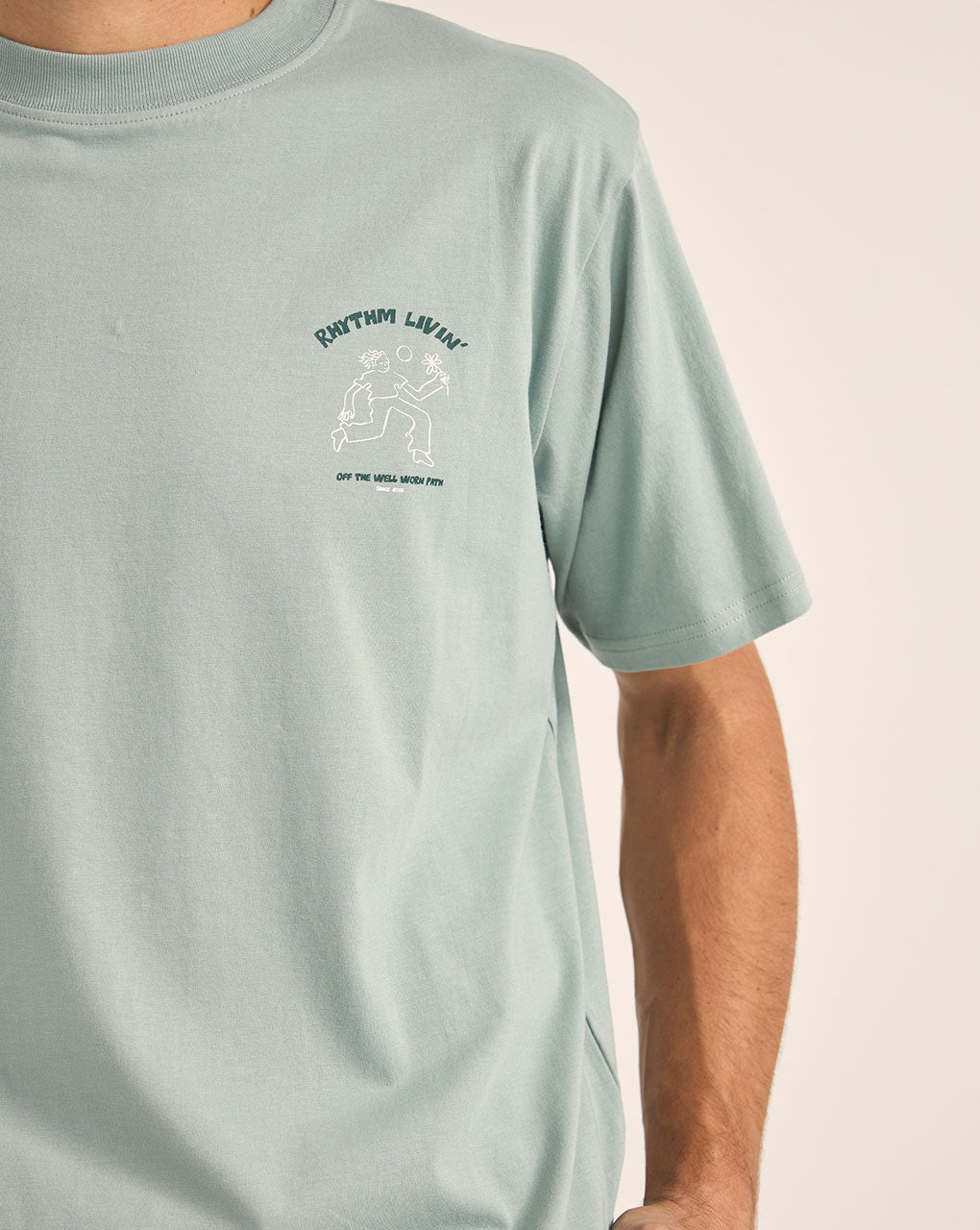 FREEDOM SS T-SHIRT - SEAFOAM