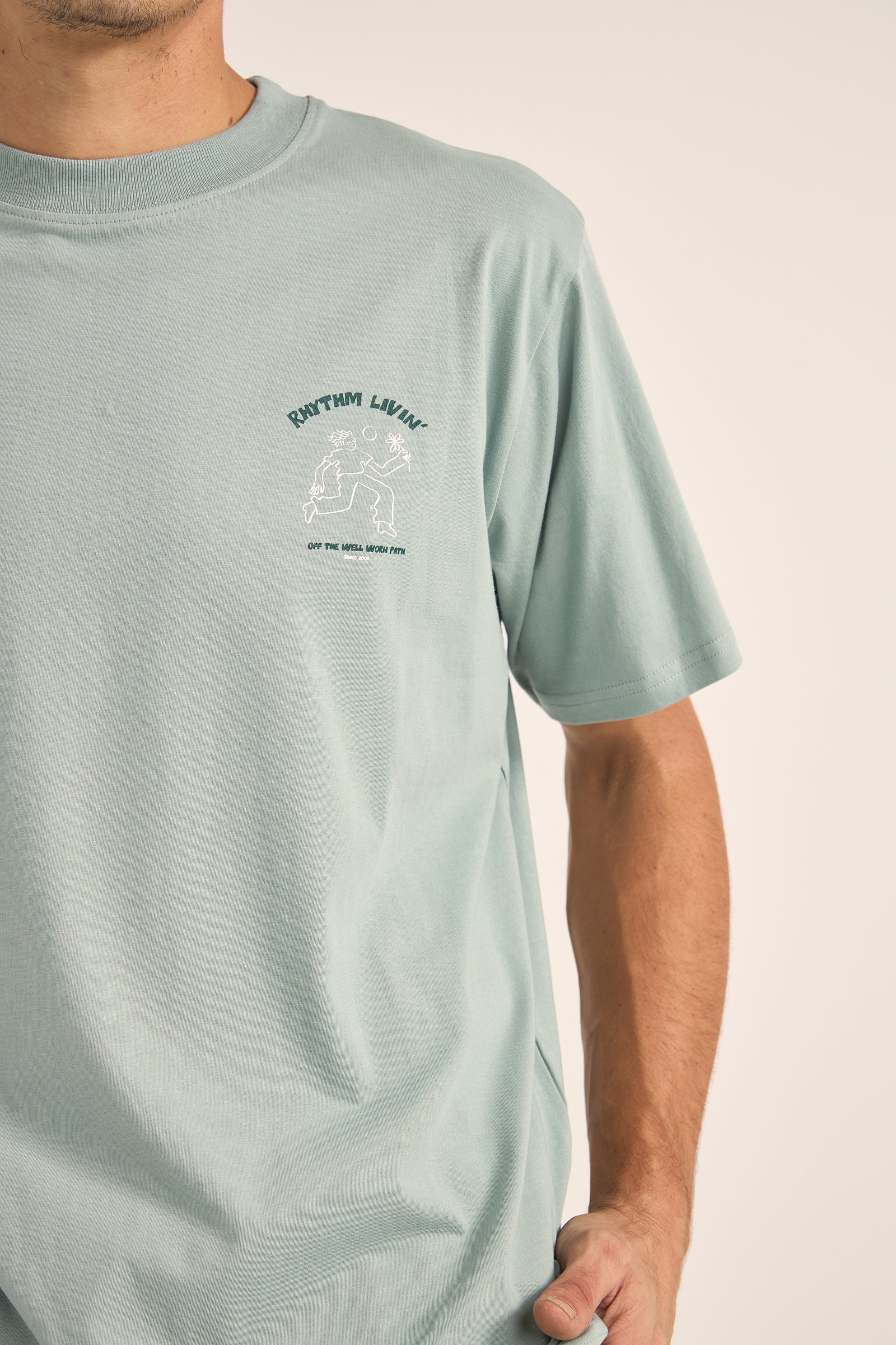 FREEDOM SS T-SHIRT - SEAFOAM