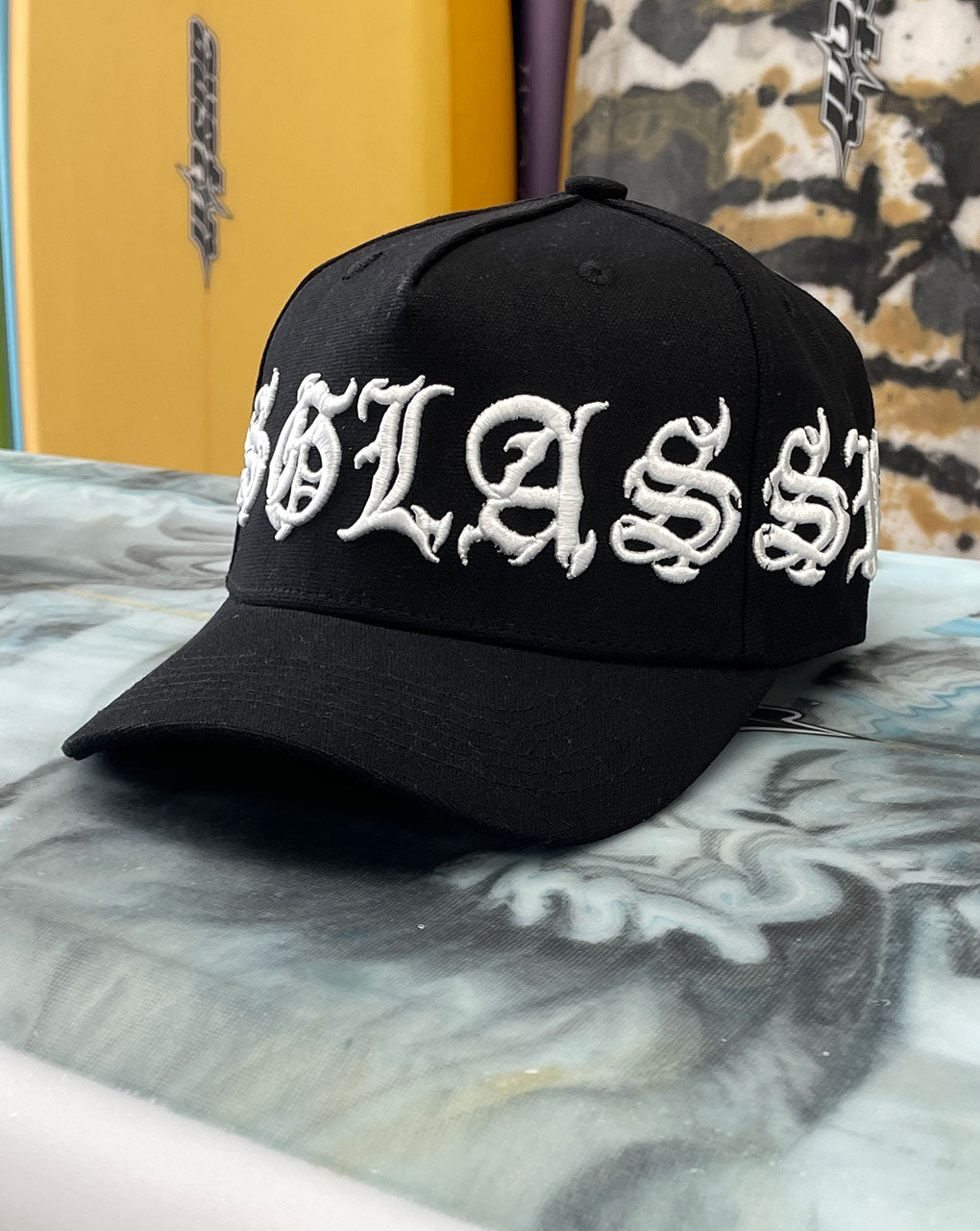 KINGS 5 PANEL EMBROIDERY HAT - BLACK