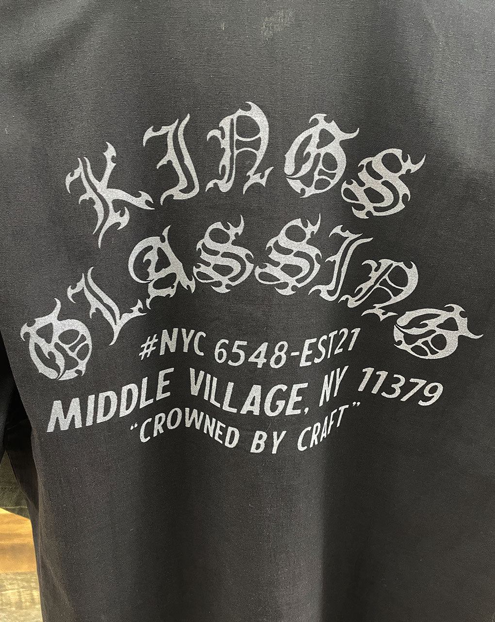 KINGS WORK SHIRT with POCKET - BLACK