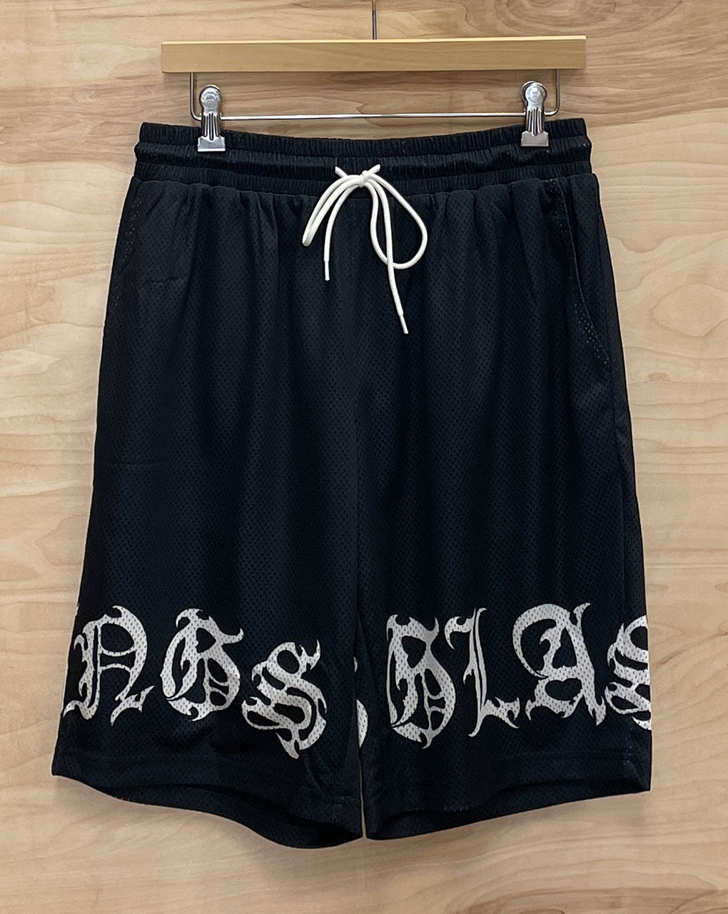 KINGS MESH BASKETBALL SHORTS with POCKET - BLACK