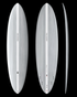 THUNDERBOLT RED MID 6 MINI - 6'04" X 20 X 2 5/8, 36L FCS2 CANDY WHITE