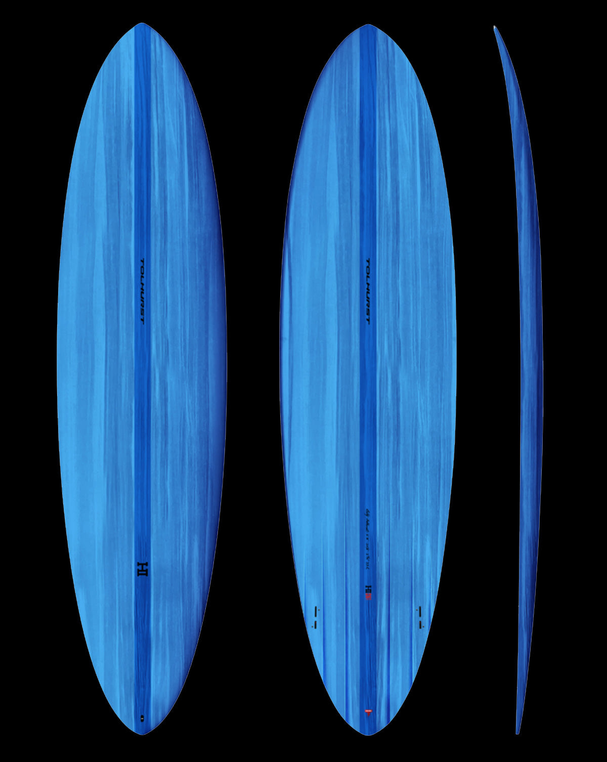 THUNDERBOLT RED MID 6 MINI TWIN - 6'10" X 20 3/4 X 2 5/8, 40L FCS2 OCEAN BLUE TWIN