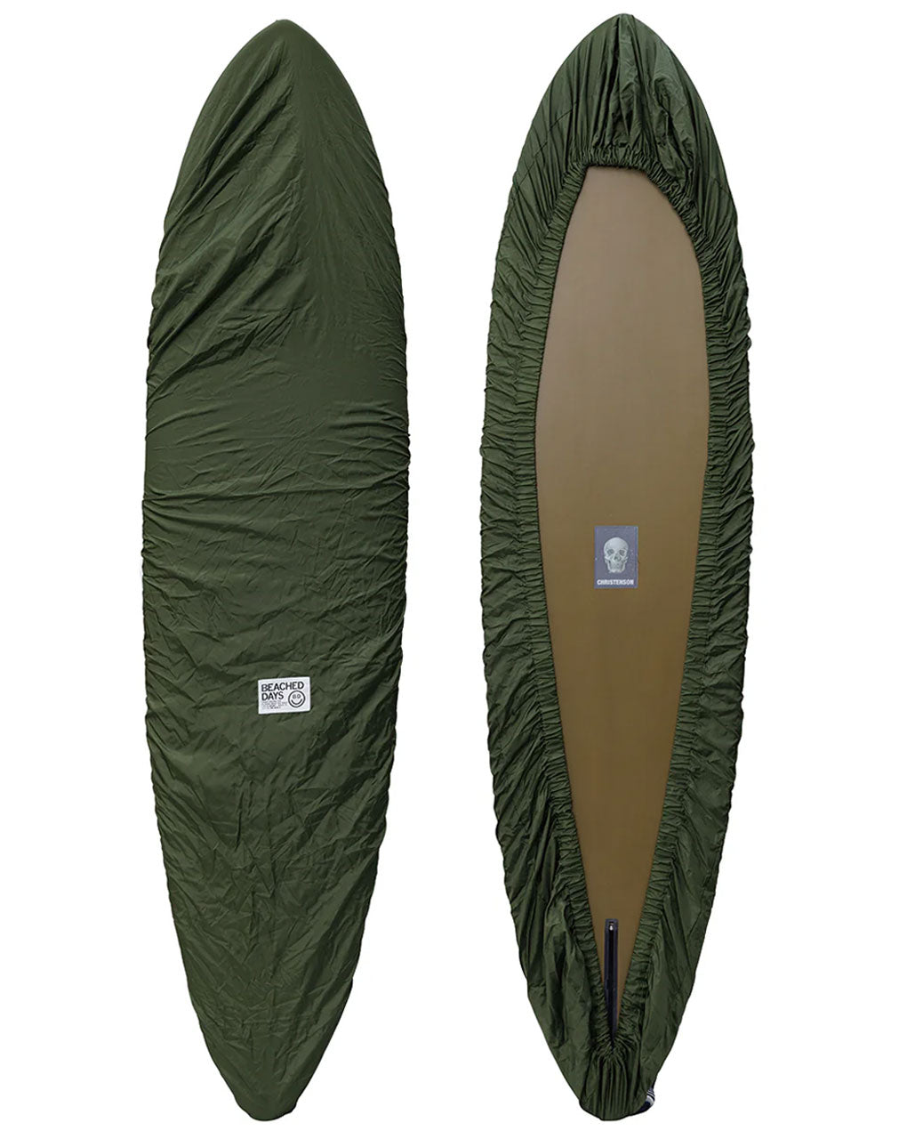 BEACHED DAYS SURFBOARD DECK COVER for MID LENGTH SURFBOARD (6'7"~8'4") - MILITARY