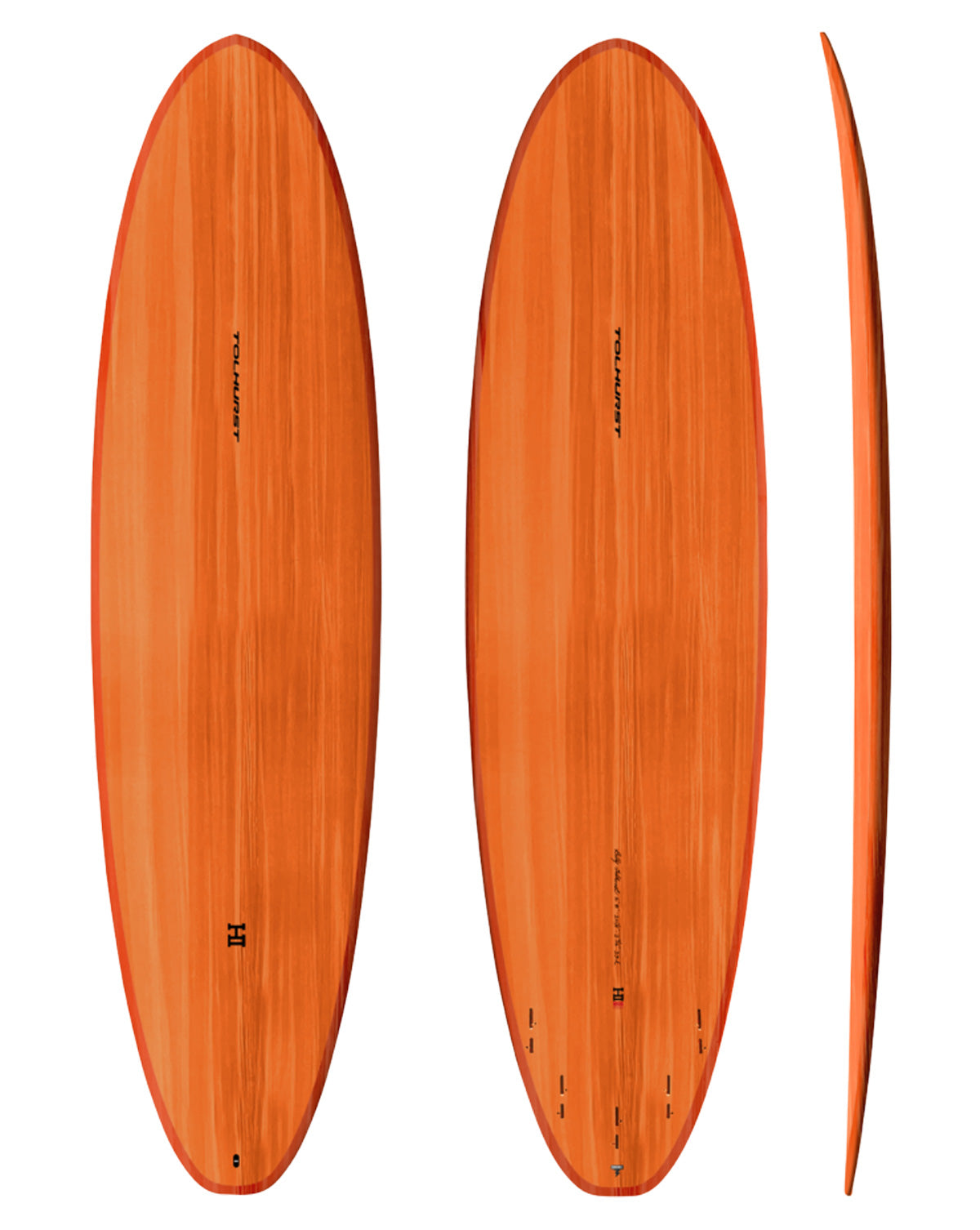 THUNDERBOLT RED MOE MINI - 6'06" 21 1/2 X 2 5/8, 41L FCS2 ORANGE