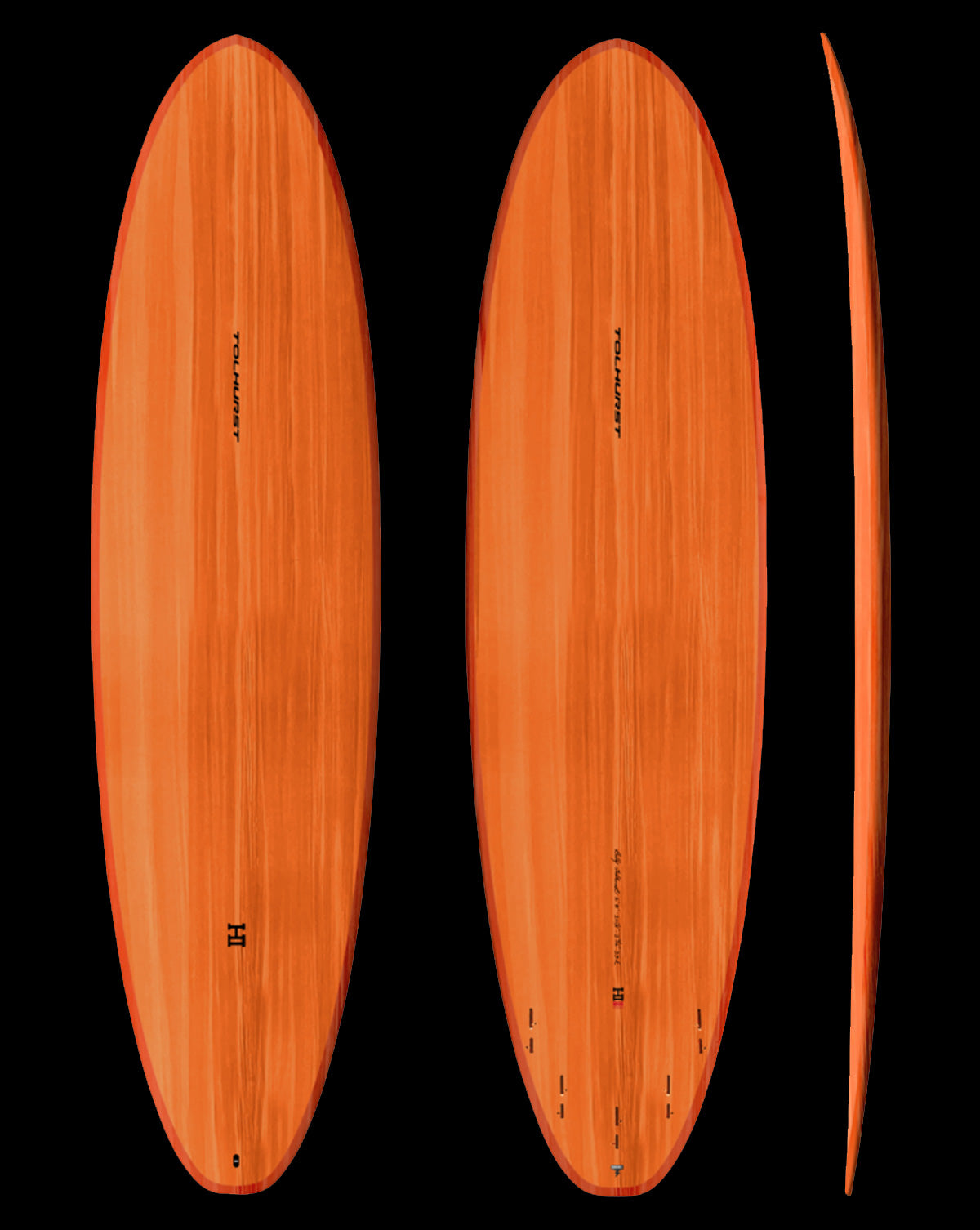 THUNDERBOLT RED MOE MINI - 6'06" 21 1/2 X 2 5/8, 41L FCS2 ORANGE