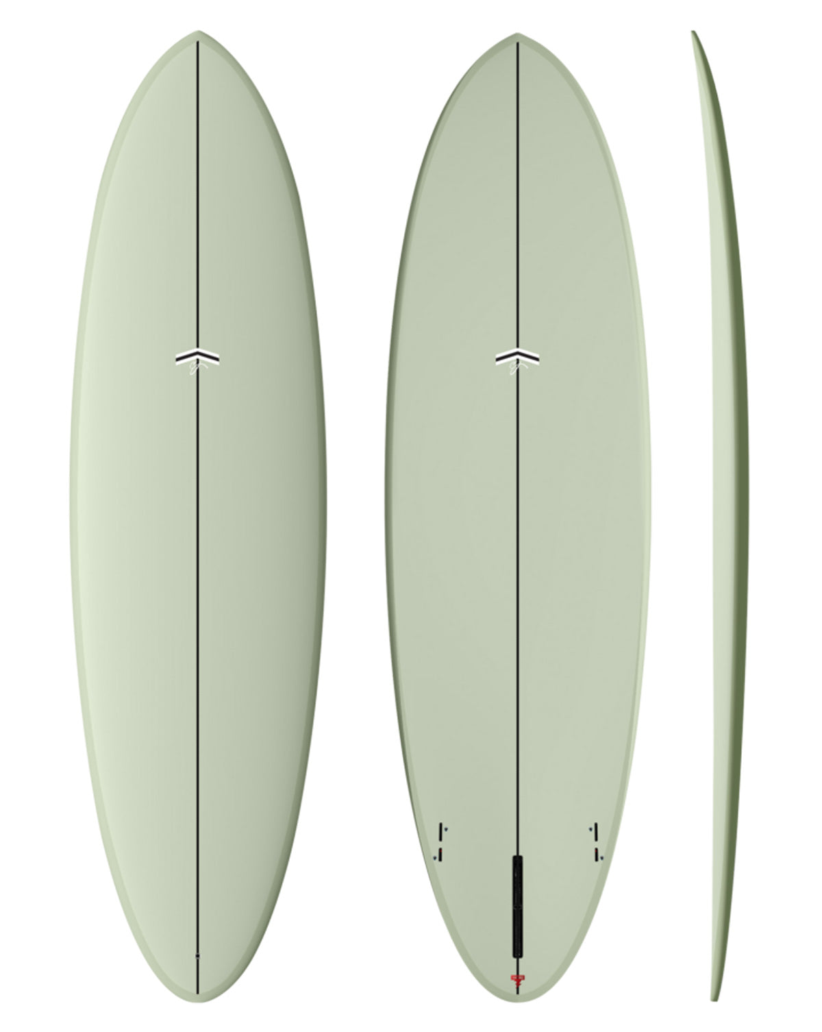 THUNDERBOLT RED OUTLIER X - 6'06" X 21 1/2 X 2 3/4, 42.82L FCS2 2+1 VOLAN