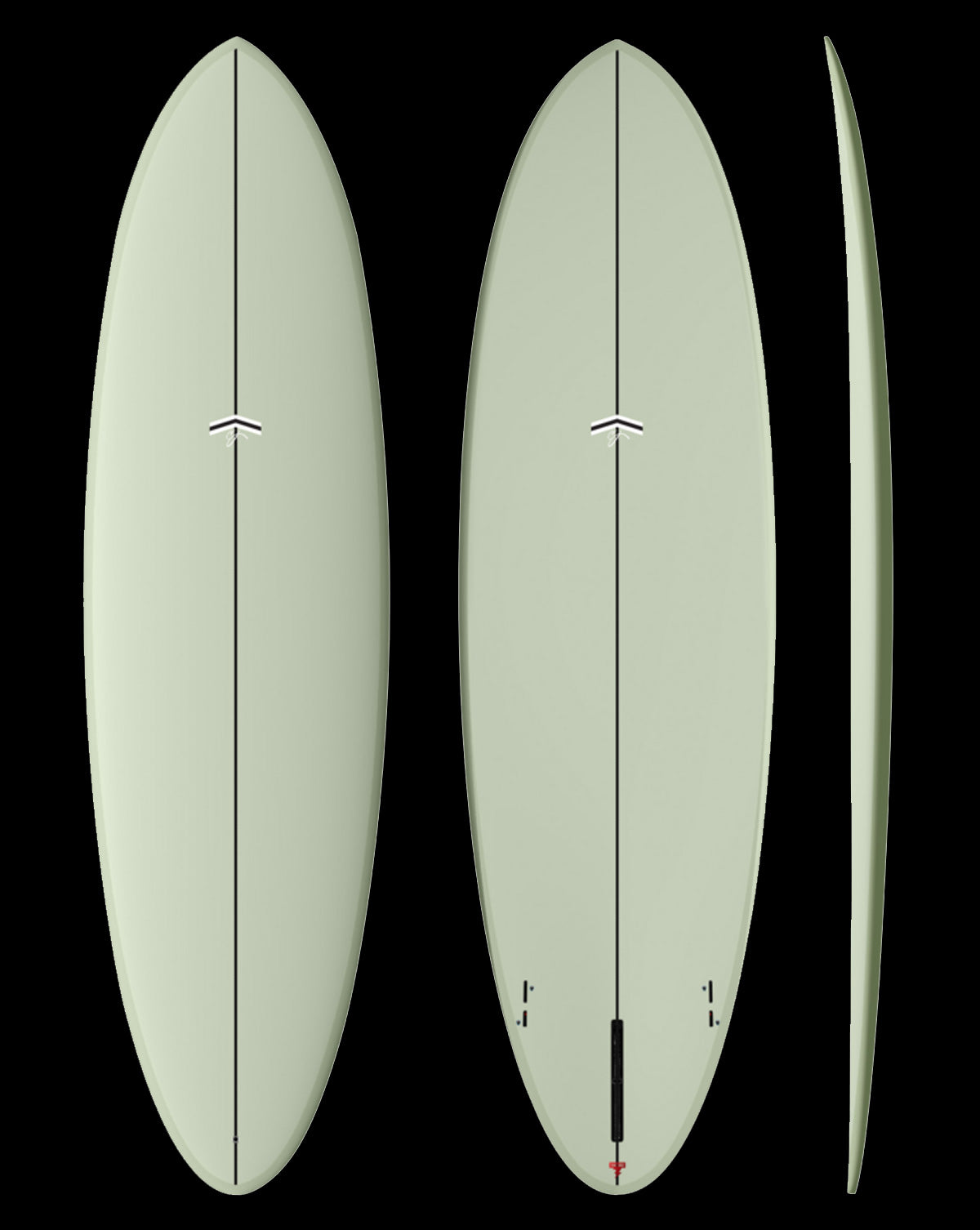 THUNDERBOLT RED OUTLIER X - 6'06" X 21 1/2 X 2 3/4, 42.82L FCS2 2+1 VOLAN