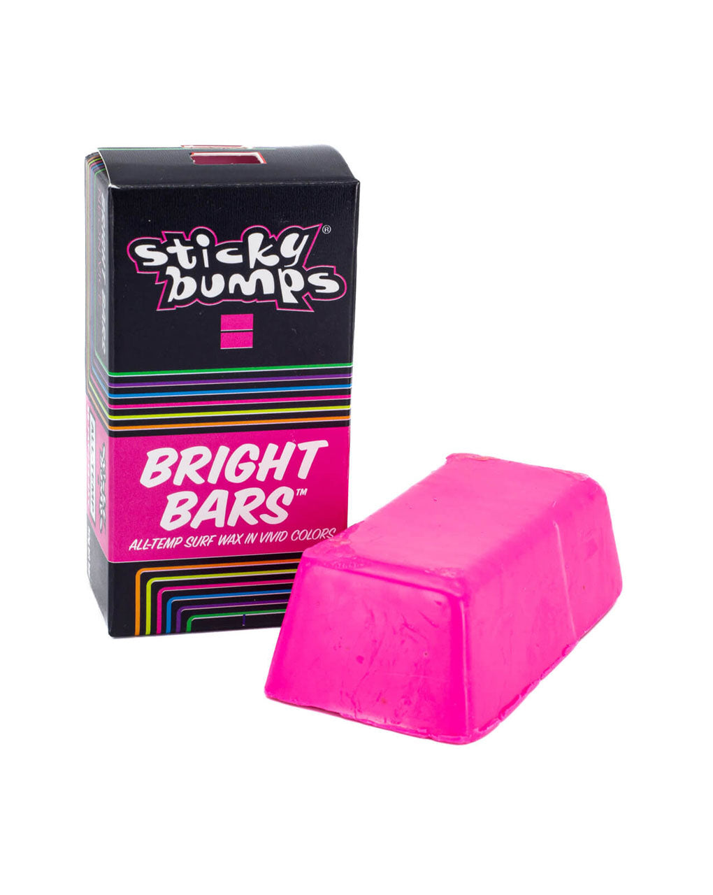 STICKY BUMPS BRIGHT BARS / COLORED SURF WAX for WATER TEMPERATURE 58–74°F / 14–23°C