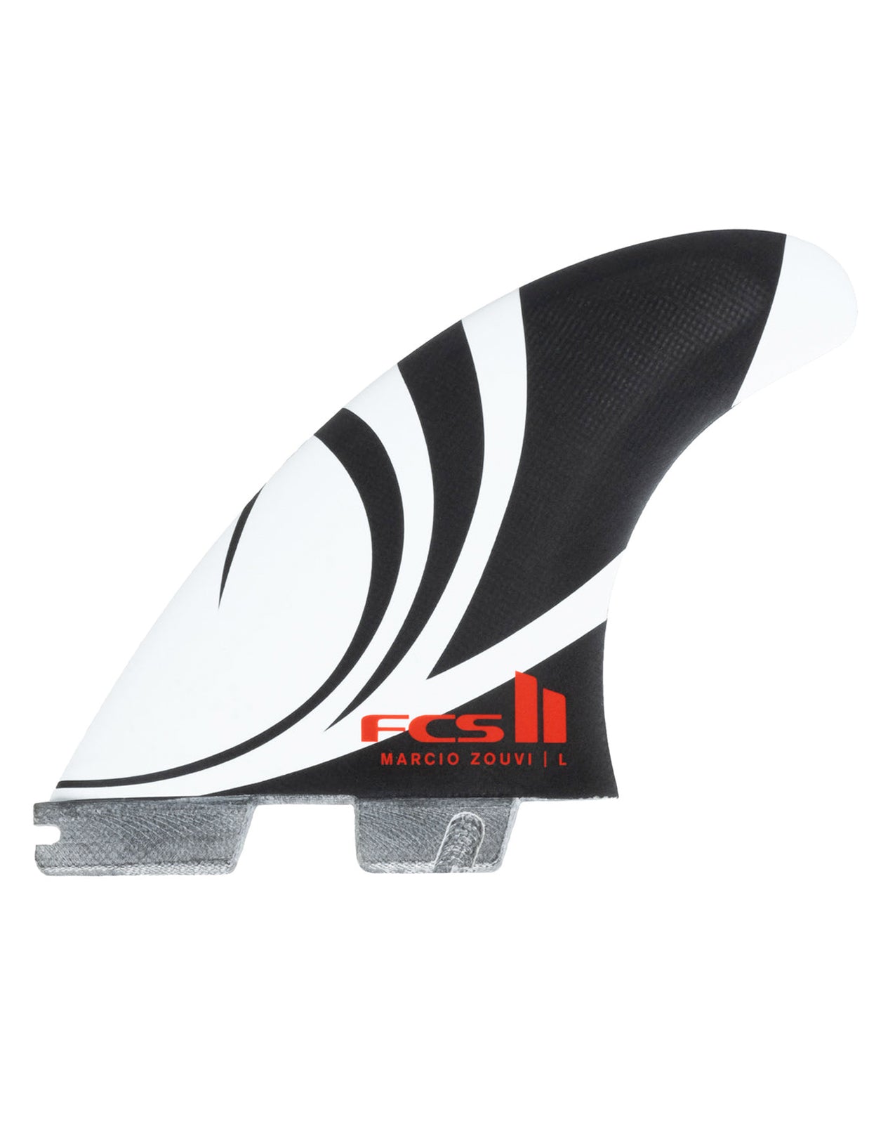 FCS II SHARP EYE PC CARBON TRI FIN (MEDIUM_LARGE) - BLACK/WHITE