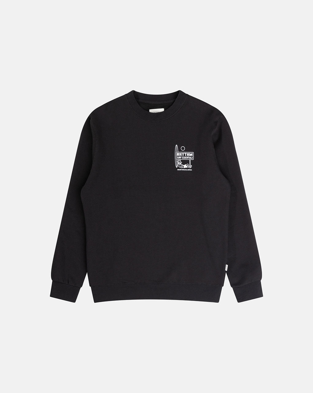 SIESTA FLEECE CREW - BLACK