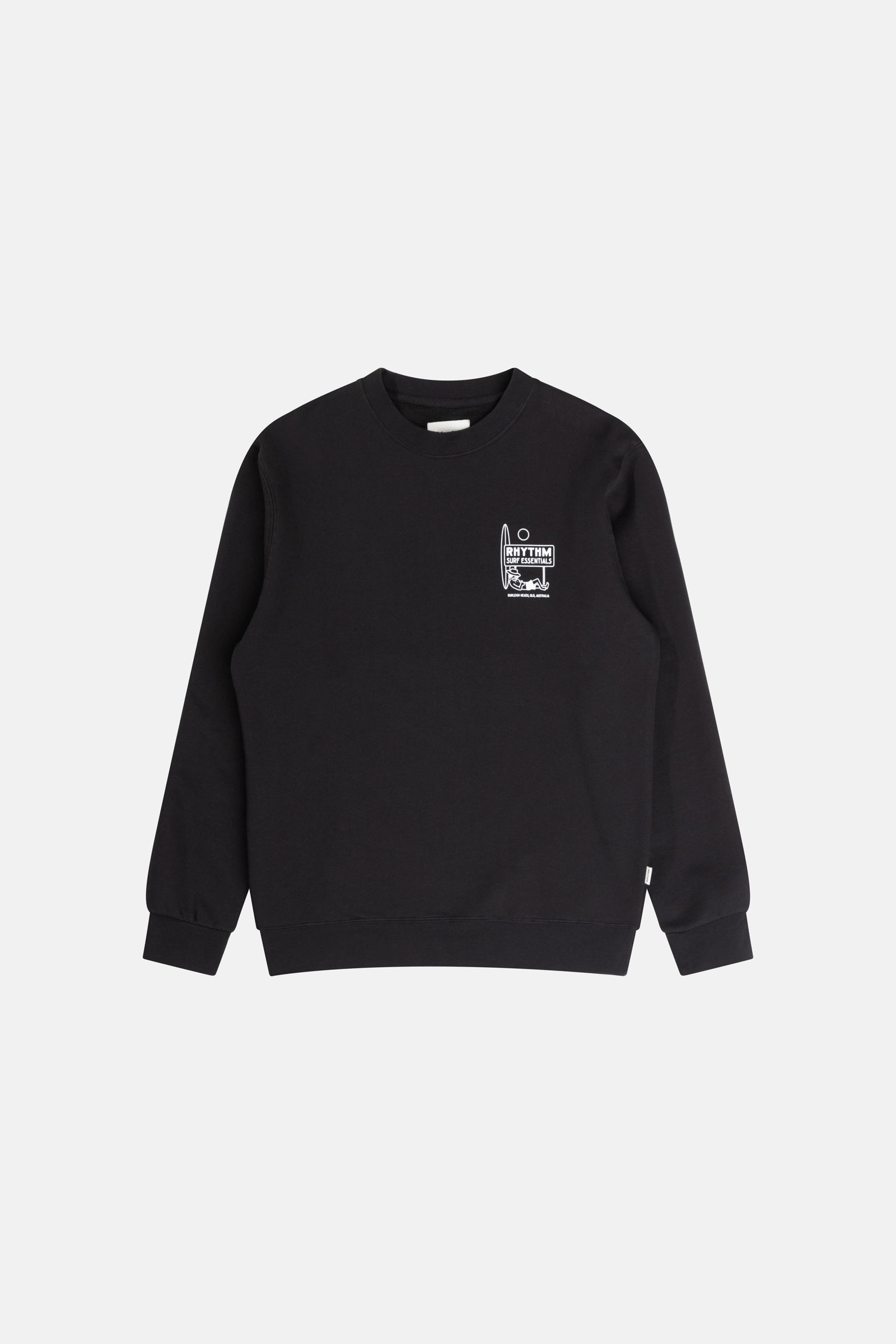 SIESTA FLEECE CREW - BLACK