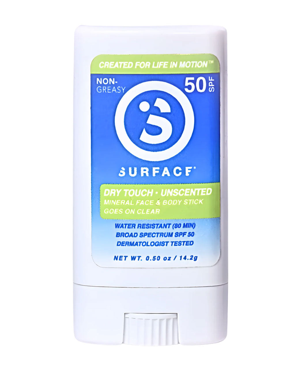 SURFACE SPF50 DRY TOUCH MINERAL FACE STICK 0.5oz UNSCENTED - WHITE