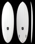 THUNDERBOLT RED SUNDAY - 6'08" X 21 X 3. 48.1L FUTURES TWIN WHITE