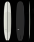 THUNDERBOLT BLACK SPROUT 2.0 - 9'06" X 23 1/2 X 3 3/16, 76.17L GREY DECK / CARBON RAIL&BOTTOM