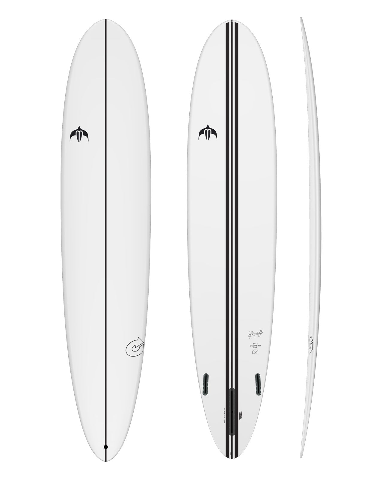 TEC  EDOUARD DELPERO PRO - 9'01" X 22 1/4 X 2 3/4, 63.8L 2+1 WHITE